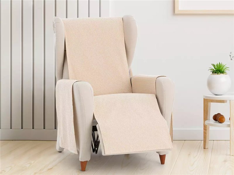 funda sillon relax aqua beige tejido eysa