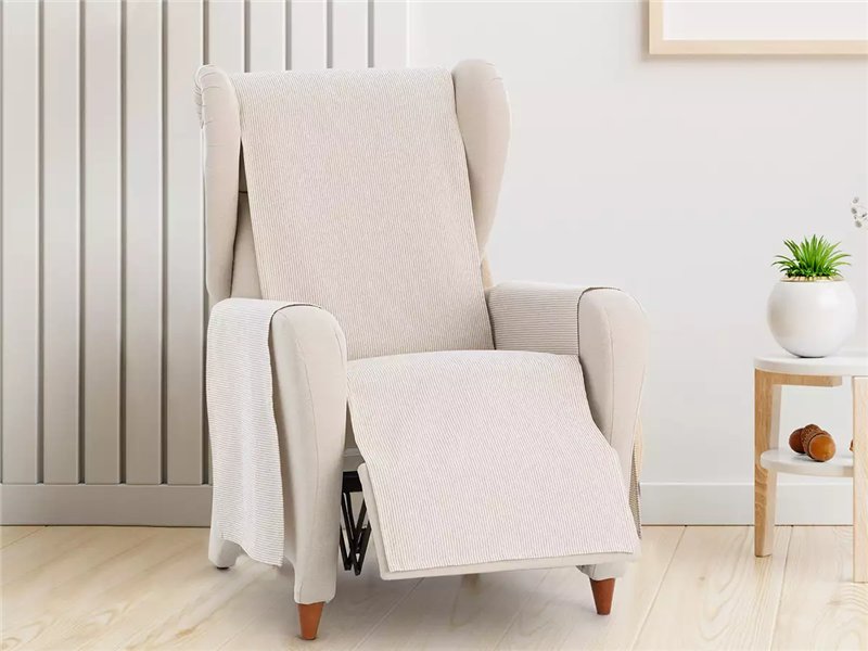 funda sillon relax aqua gris tejido eysa
