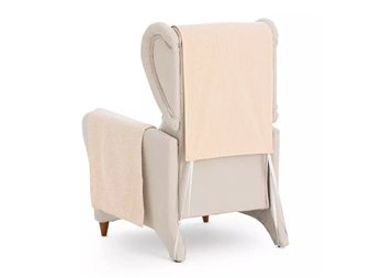 funda practica aqua beige para sillon relax eysa
