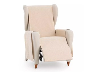 funda sillon orejero aqua beige ajuste practico eysa