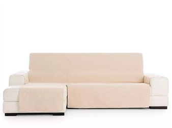 funda chaise longue izquierda aqua beige vista frontal eysa