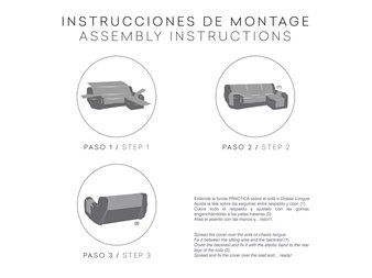 instrucciones montaje funda chaise longue aqua eysa