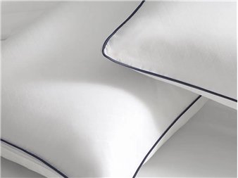 almohada titan ribete azul oscuro velfont