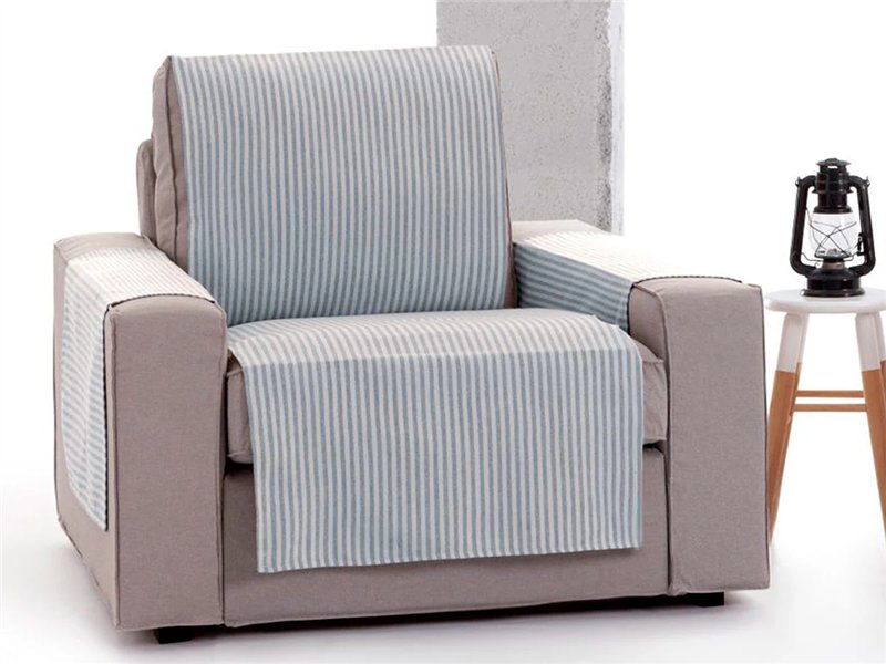 funda practica calma gris para sillon relax eysa
