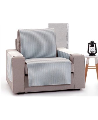 funda practica calma gris para sillon relax eysa