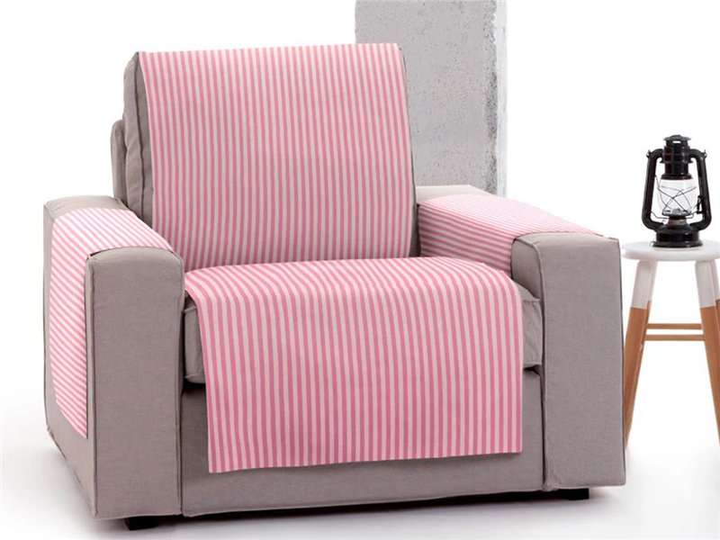 funda practica calma rosa para sillon relax eysa