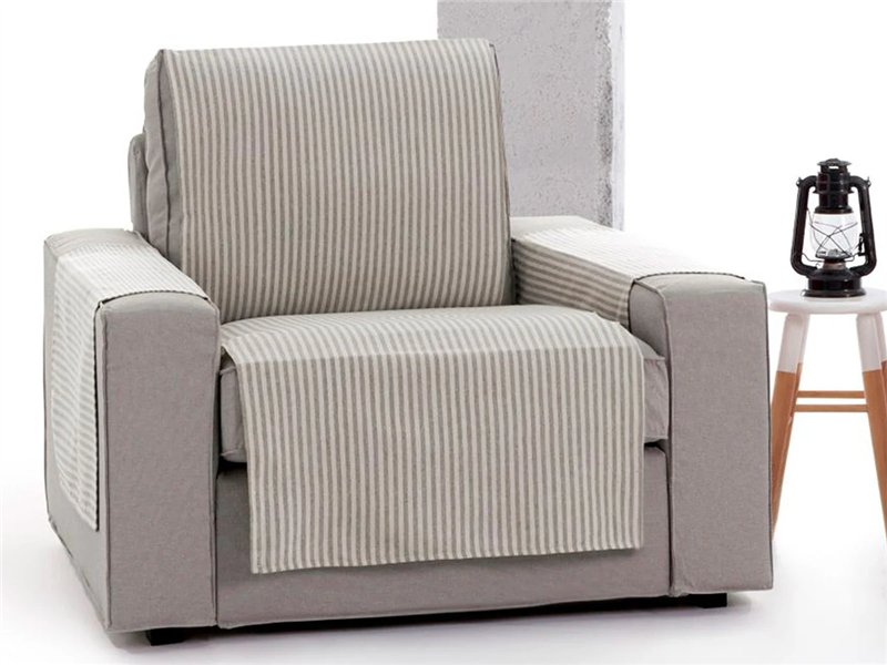 funda practica calma topo para sillon relax eysa