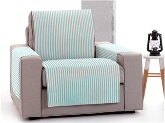funda practica calma turquesa para sillon relax eysa