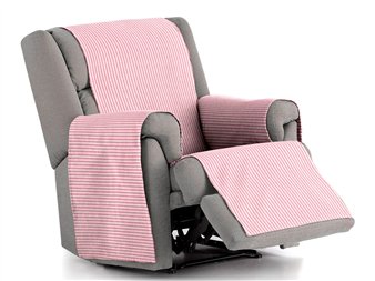 funda practica calma rosa para sofa de 1 plaza eysa