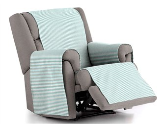 funda practica calma turquesa para sofa de 1 plaza eysa