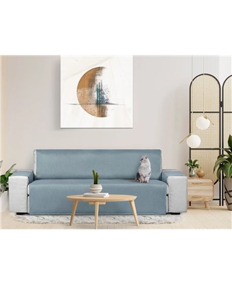 funda sofa diana azul antimanchas con gato eysa