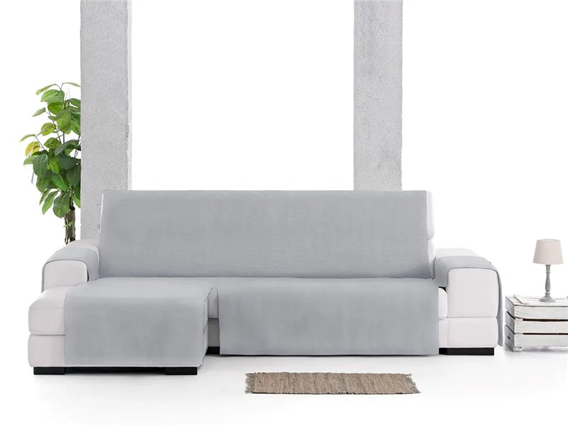 funda chaise longue levante gris lado izquierdo jacquard eysa