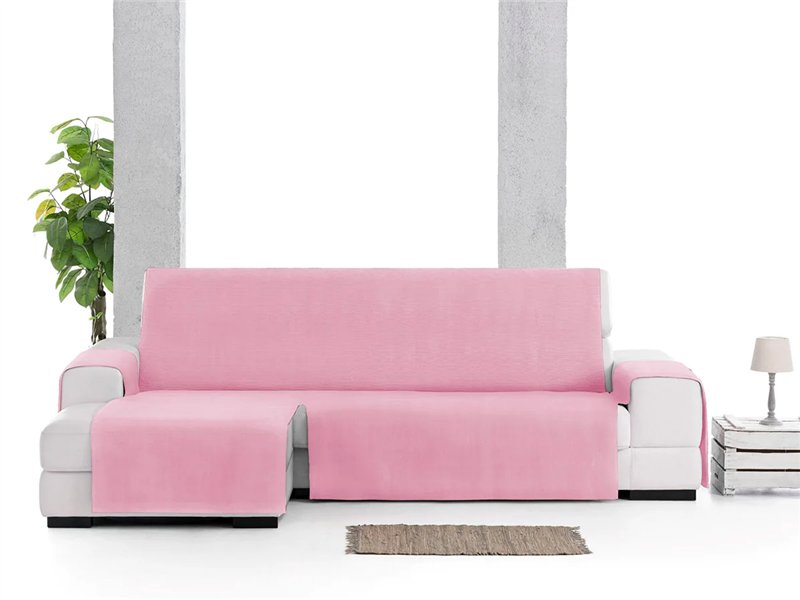 funda chaise longue levante rosa lado izquierdo jacquard eysa