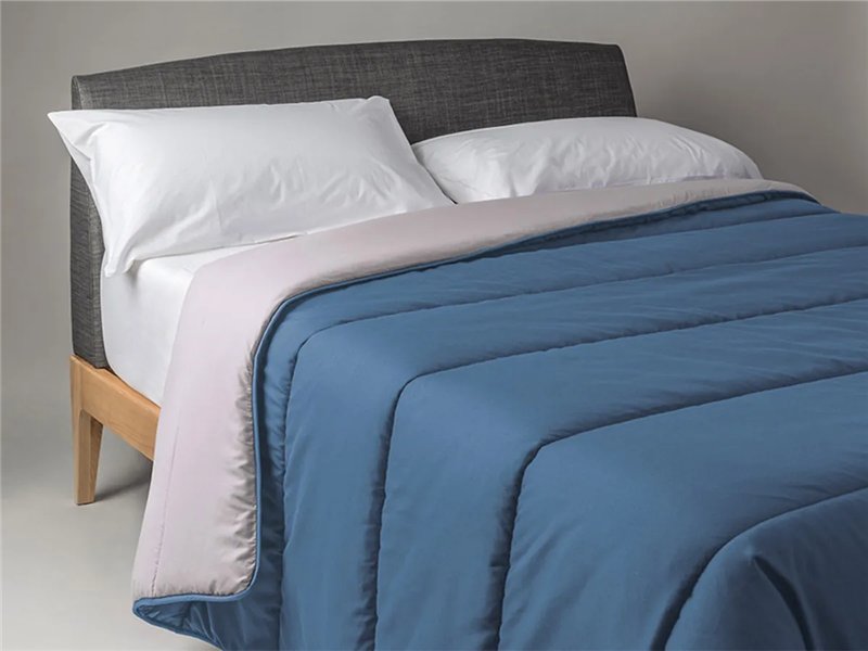 edredón nórdico denver color azul plomo reversible velfont