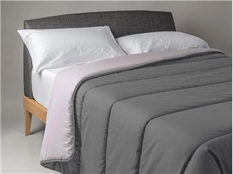 edredón nórdico denver color gris perla reversible velfont