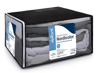 embalaje edredón nórdico denver color gris velfont