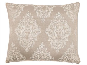 cojin idalia beige 50x60 jacquard con relleno jvr