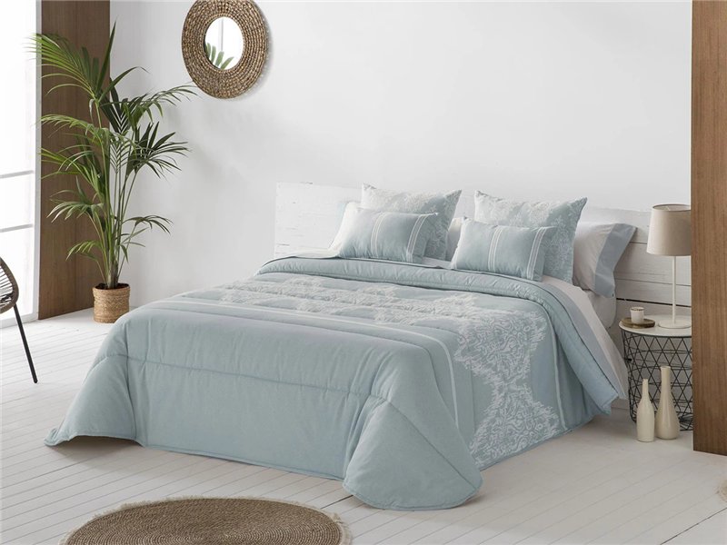 edredon comforter idalia azul 300 g invierno jvr