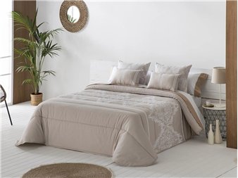 edredon comforter idalia beige 300 g invierno jvr