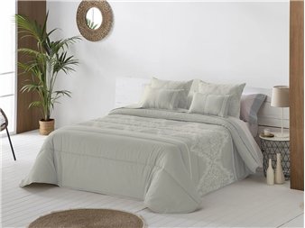 edredon comforter idalia gris 300 g invierno jvr