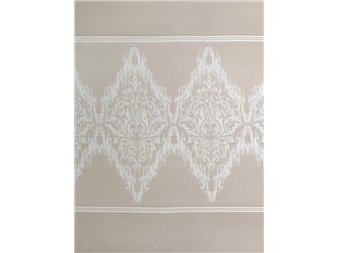 tela jacquard idalia beige cenefa ornamental jvr