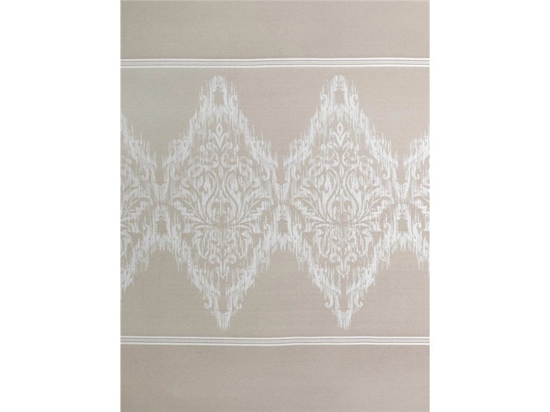 tela jacquard idalia beige cenefa ornamental jvr