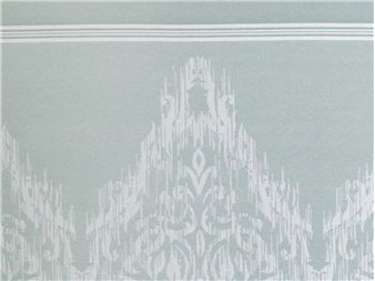 detalle tela idalia azul dibujo jacquard jvr