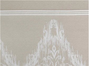 detalle tela idalia beige dibujo jacquard jvr