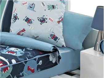 Saco Nórdico Monsters Satén Infantil con Cremallera Cañete