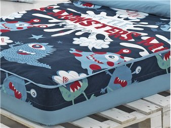 Saco Nórdico Monsters Satén Infantil con Cremallera Cañete