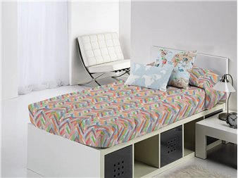 edredon ajustable svet multicolor en dormitorio juvenil canete