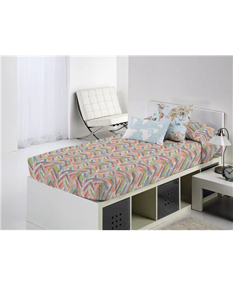edredon ajustable svet multicolor en dormitorio juvenil canete