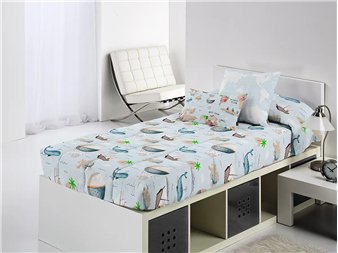edredon ajustable mondo aventura azul claro dormitorio juvenil canete