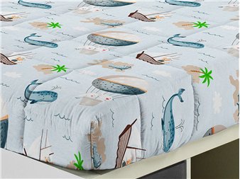 detalle estampado marino edredon juvenil mondo aventura canete