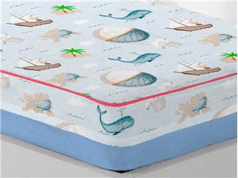 estampado marino saco nordico mondo aventura azul canete