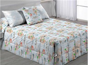 edredon conforter mondo aventura azul claro dormitorio juvenil canete