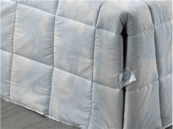 detalle boton inferior comforter mondo mapa azul claro canete