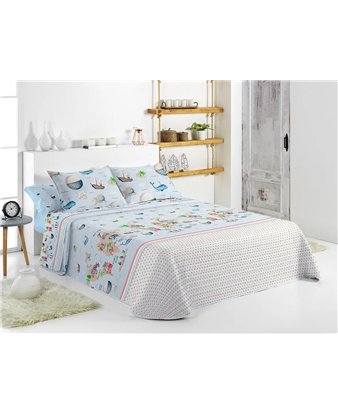 colcha bouti mondo azul celeste dormitorio infantil canete
